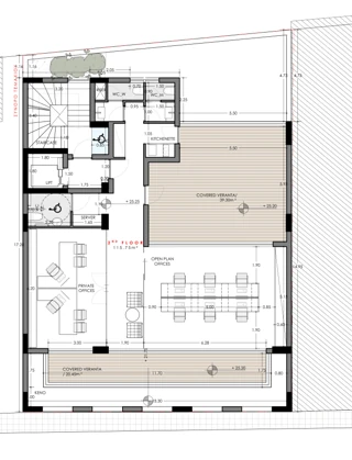 Aola Offices second floor architectural plan