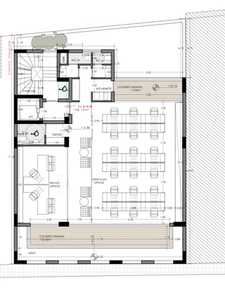 Aola Offices first floor architectural plan