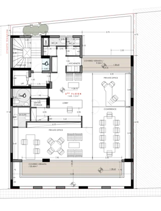 Aola Offices third floor architectural plan